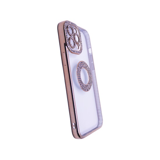 Soft Silicone Case with Diamond Design for Apple iPhone 12 Pro Max Gold Soft Silicone Case with Diamond Design for Apple iPhone 12 Pro Max Gold